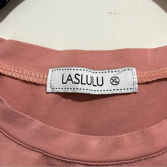 Laslulu Pink Crew Neck Top - Picture 6 of 9